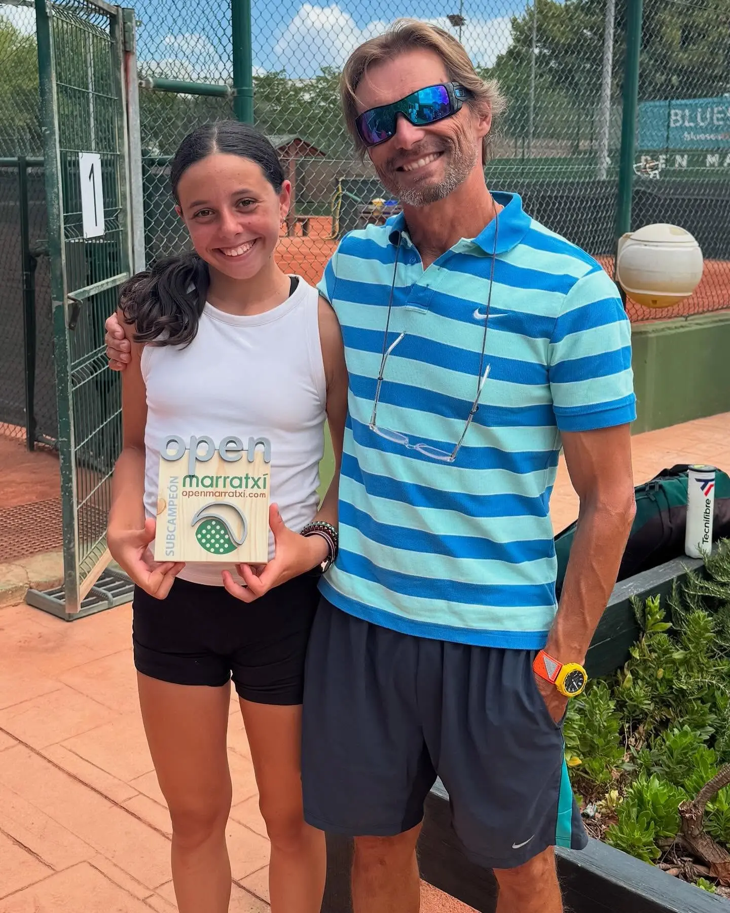 Jérôme Adamec et Lyla Wood, finaliste du tournoi de Marratxí