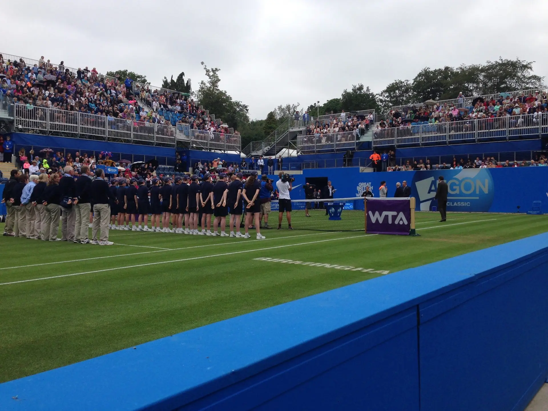 Court en gazon de la finale du tournoi WTA de Birmingham