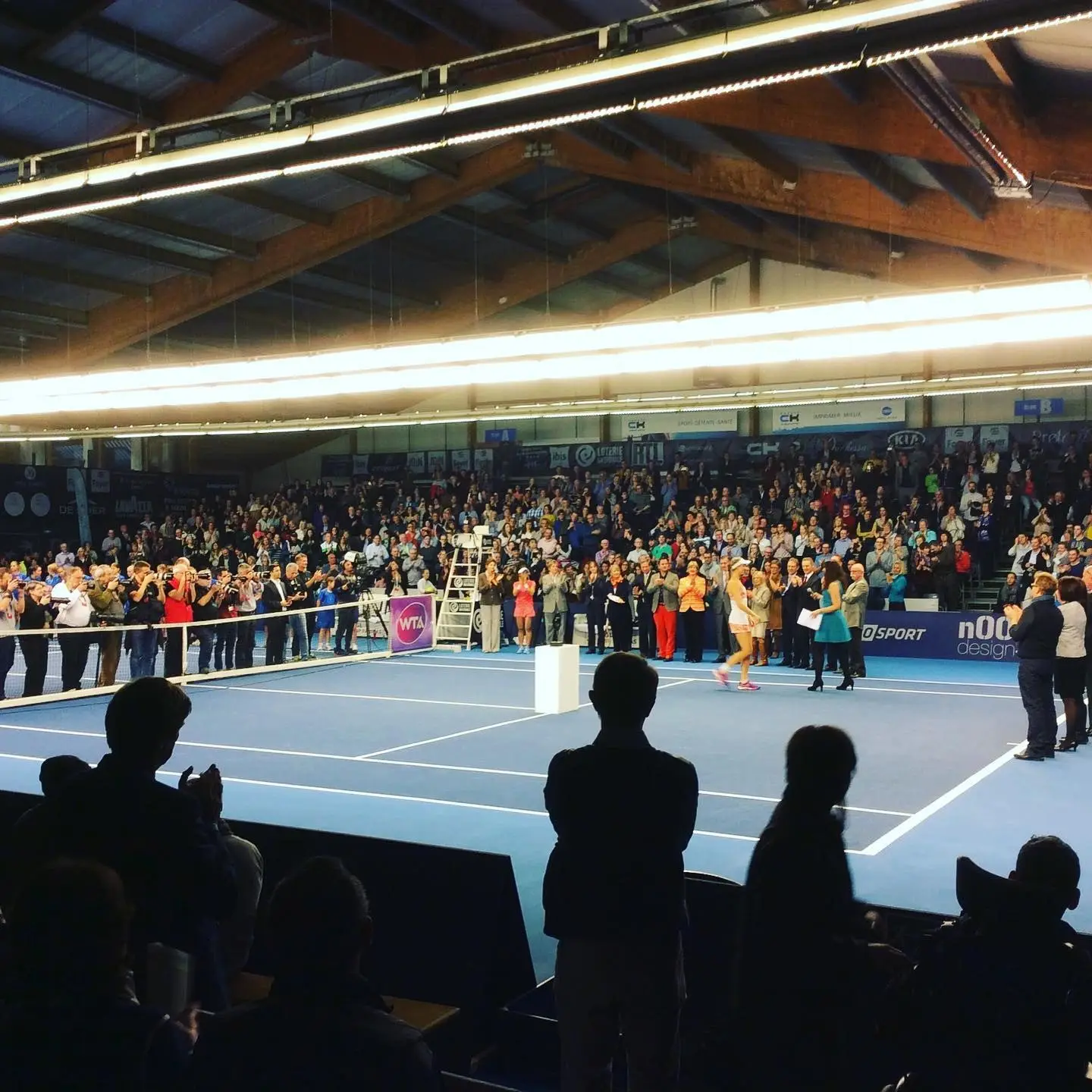 Pista cubierta del torneo WTA de Luxemburgo